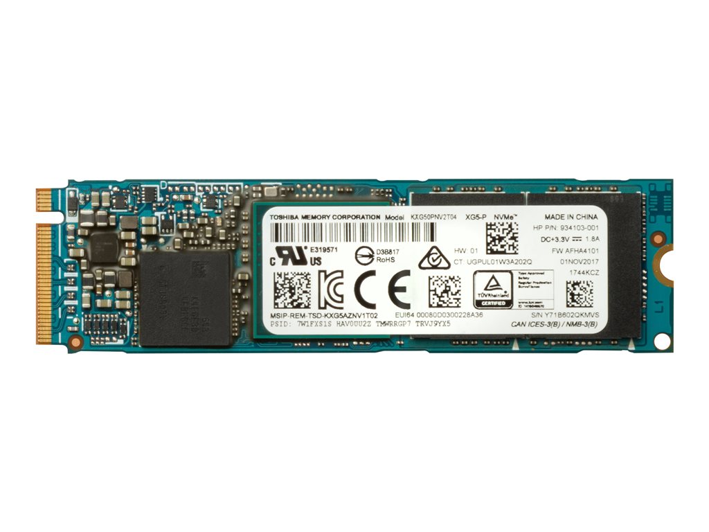 HP Z Turbo Drive Quad Pro - SSD - 2 TB (2 x 1 TB M.2) - internal - PCIe card - PCIe