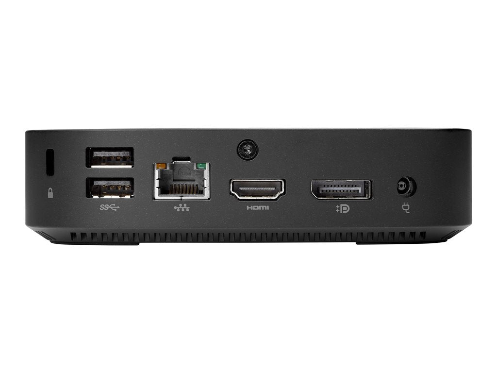 HP t430 - Thin client - DTS - 1 x Celeron N4020 / up to 2.8 GHz - RAM 4 GB - flash - eMMC 64 GB - UHD Graphics 600 -