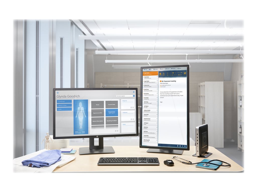 HP t630 - Thin client - tower - 1 x GX-420GI up to 2.2 GHz - RAM 8 GB - flash 128 GB - Radeon R7E - Gigabit Ethernet -