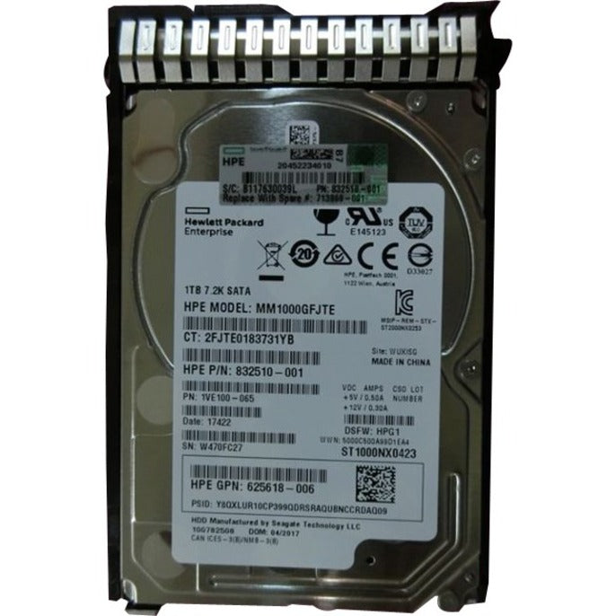 HPE 1 TB Hard Drive - 2.5" Internal - SATA (SATA/600) 713969-001