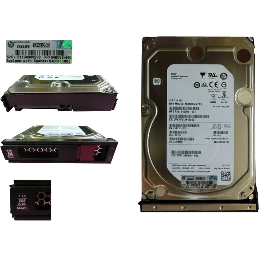 HPE 2 TB Hard Drive - 3.5" Internal - SATA (SATA/600) 846611-001