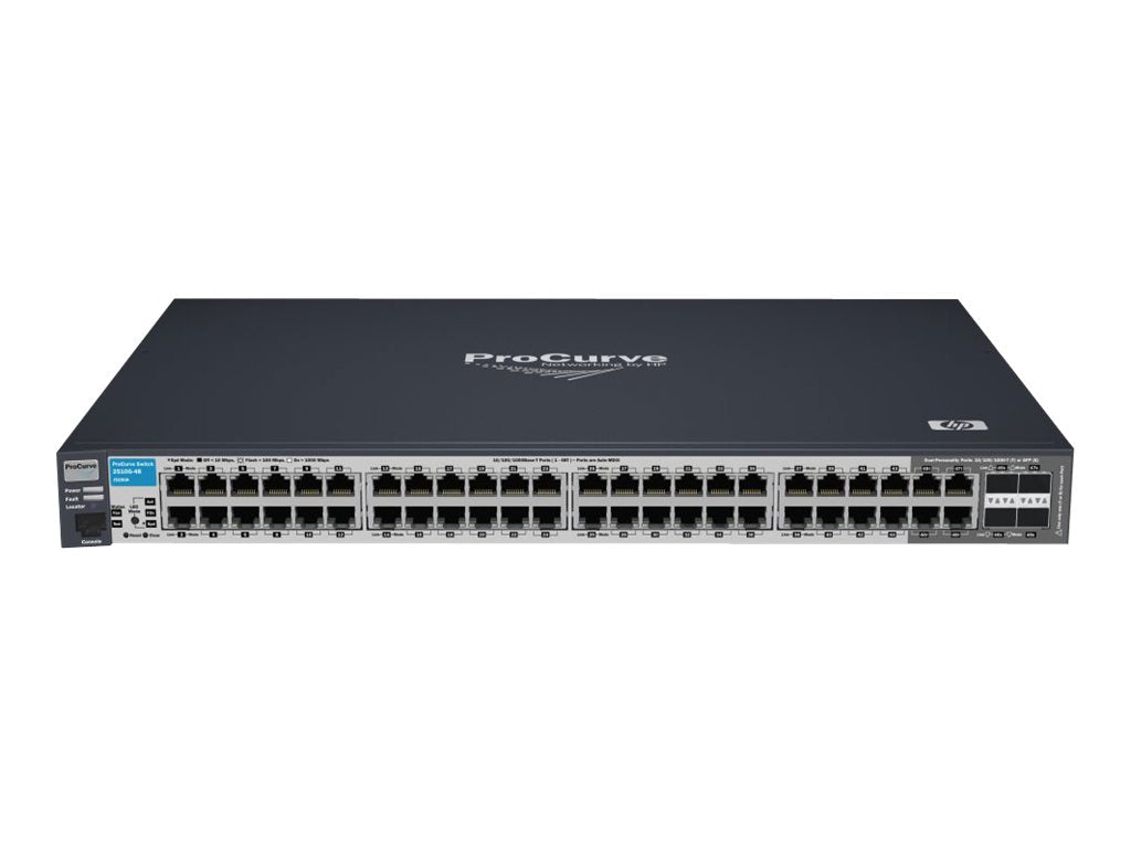 HPE 2510-48G Switch - Switch - managed - 44 x 10/100/1000 + 4 x combo SFP - rack-mountable