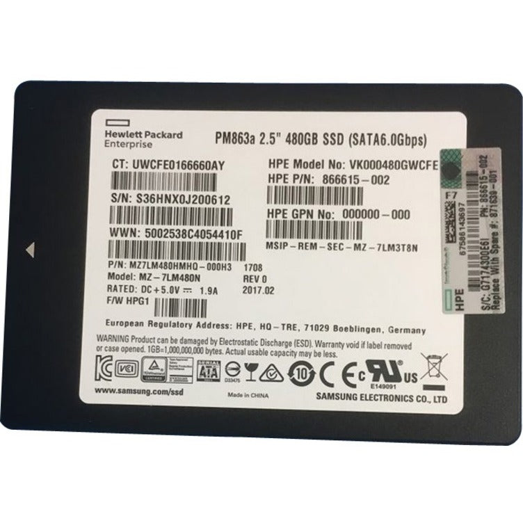 HPE 320 GB Hard Drive - 2.5" Internal - SATA (SATA/600)