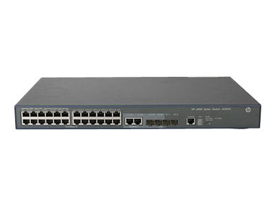 HPE 3600-24 v2 SI Switch - Switch - L4 - managed - 24 x 10/100 + 4 x Gigabit SFP + 2 x shared 10/100/1000 -
