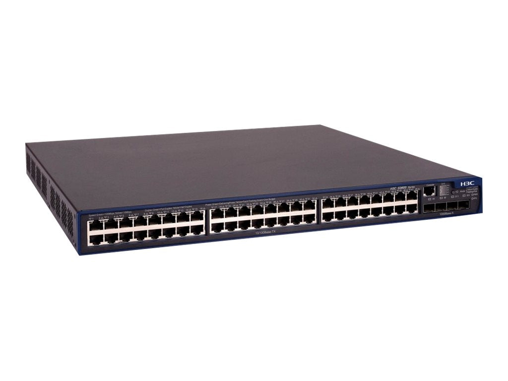 HPE 3600-48 SI Switch - Switch - L3 - managed - 48 x 10/100 + 4 x SFP - rack-mountable