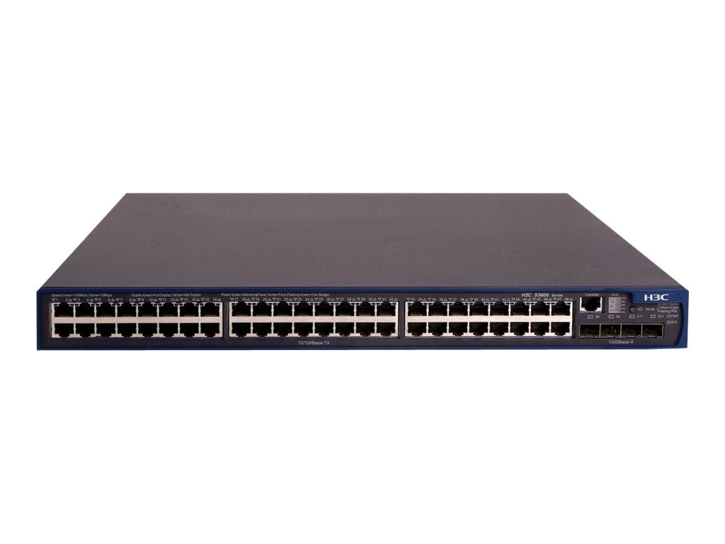 HPE 3600-48 SI Switch - Switch - L3 - managed - 48 x 10/100 + 4 x SFP - rack-mountable