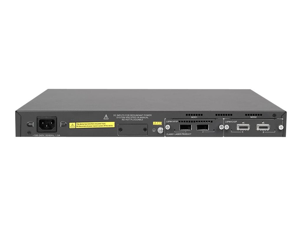 HPE 5500-24-SFP EI Switch - Switch - L4 - managed - 24 x SFP + 2 x SFP + 2 x 10/100/1000 - rack-mountable