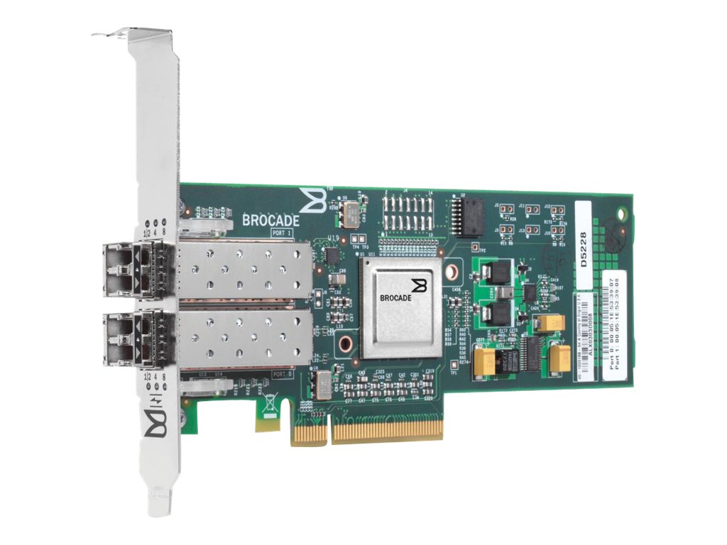 HPE 82B - Host bus adapter - PCIe 2.0 x4 / PCIe x8 low profile - 8Gb Fibre Channel x 2 - for Modular Smart Array 2040;