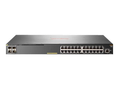 HPE Aruba 2930F 24G PoE+ 4SFP+ - Switch - L3 - managed - 24 x 10/100/1000 (PoE+) + 4 x 1 Gigabit / 10 Gigabit SFP+ (uplink) - JL255A#B2E