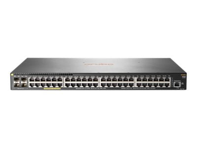 HPE Aruba 2930F 48G PoE+ 4SFP - Switch - L3 - managed - 48 x 10/100/1000 (PoE+) + 4 x Gigabit SFP (uplink) - rack-mountable - JL262A#B2E