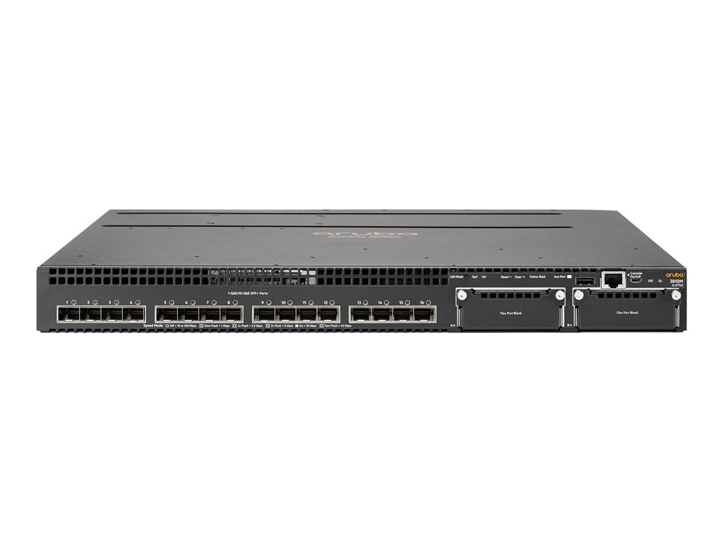 HPE Aruba 3810M 16SFP+ 2-slot Switch - Switch - L3 - managed - 16 x 10 Gigabit SFP+ - rack-mountable
