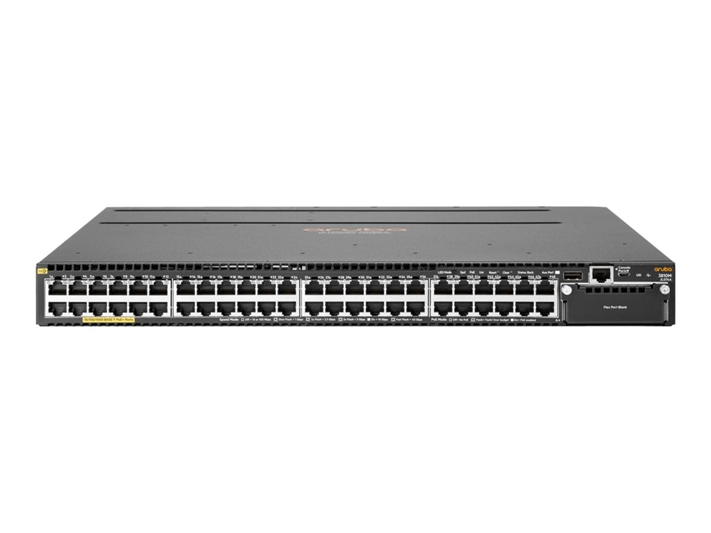 HPE Aruba 3810M 48G PoE+ 1-slot Switch - Switch - L3 - managed - 48 x 10/100/1000 (PoE+) - rack-mountable - PoE+