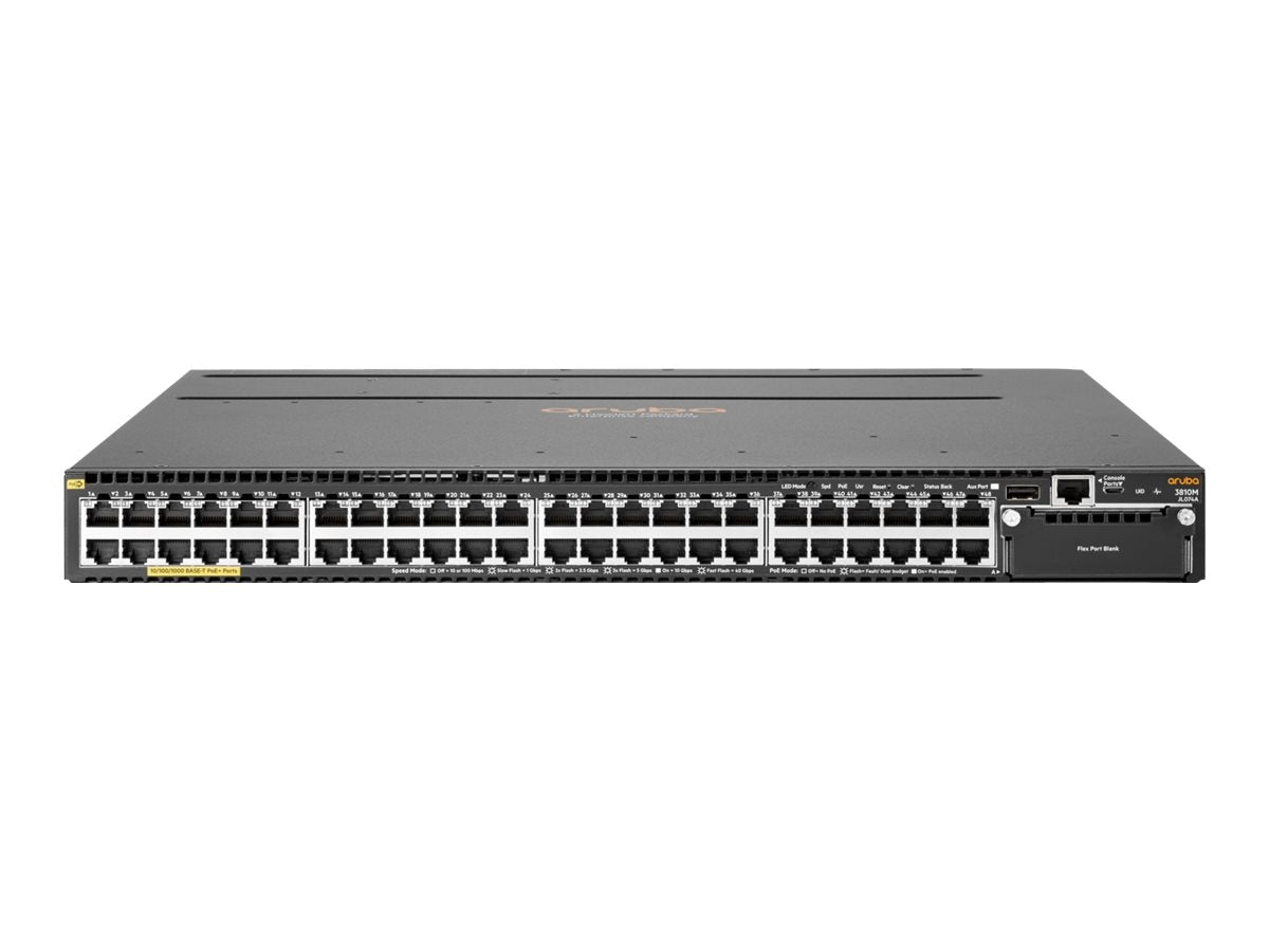 HPE Aruba 3810M 48G PoE+ 4SFP+ 680W - Switch - L3 - managed - 48 x 10/100/1000 (PoE+) - rack-mountable - PoE+ JL428A#B2E