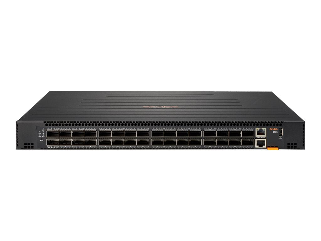 HPE Aruba 8325-32C - Switch - L3 - managed - 32 x 100 Gigabit QSFP28 / 40 Gigabit QSFP+ - back to front airflow - rack-mountable R9F67A#B2E