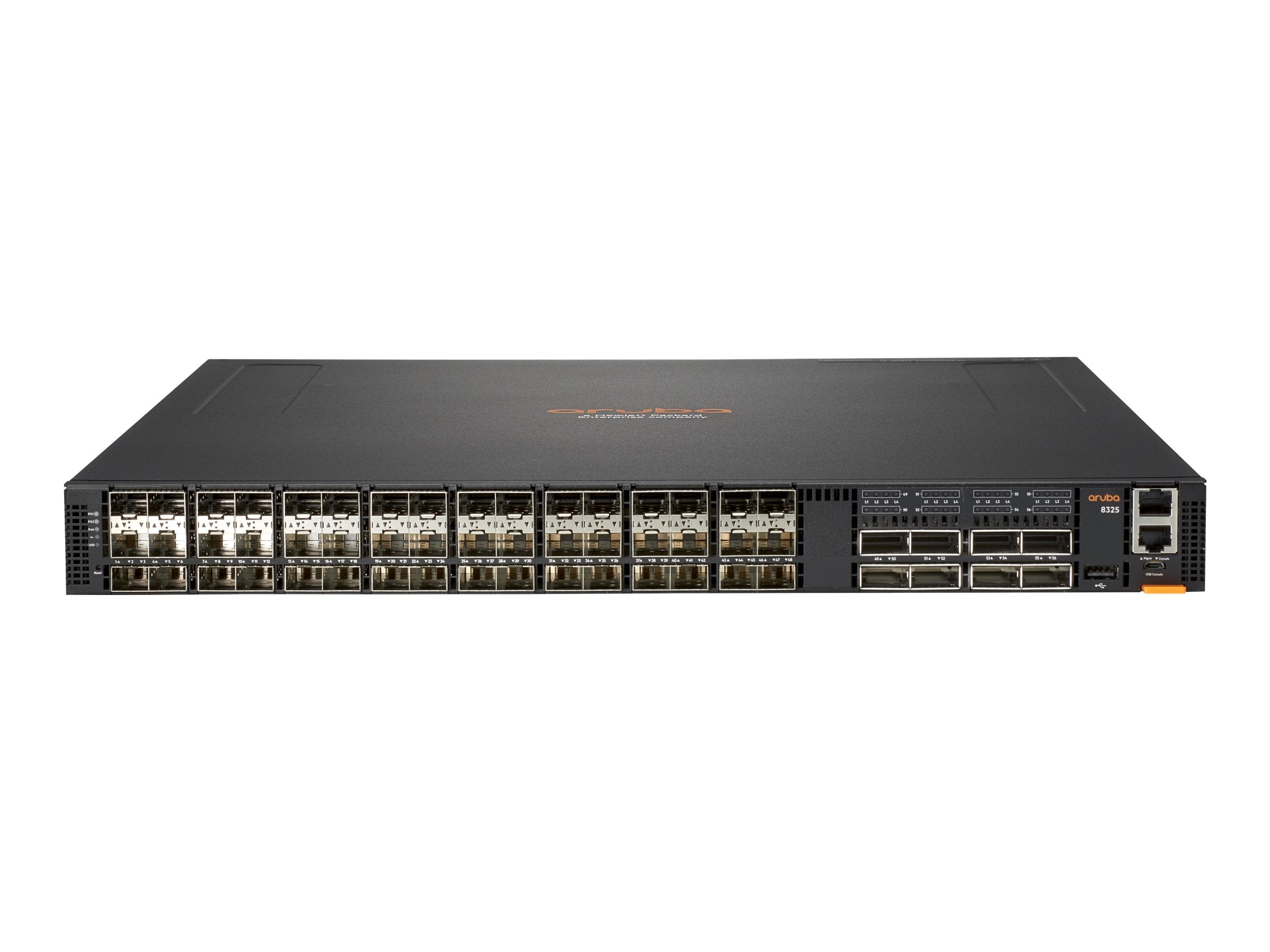 HPE Aruba 8325-48Y8C - Switch - L3 - managed - 48 x 1/10/25 Gigabit SFP / SFP+ / SFP28 + 8 x 40/100 Gigabit QSFP+ / QSFP28 - R9F64A#B2E