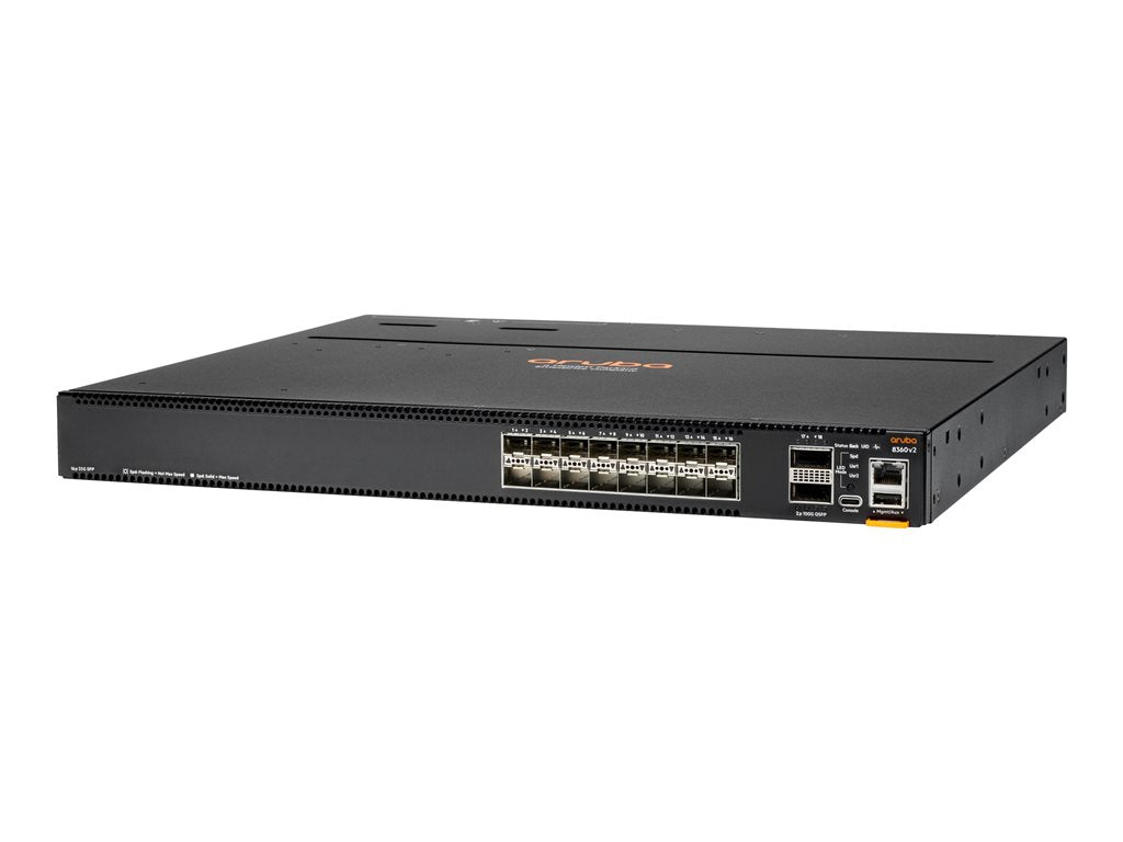 HPE Aruba CX 8360-16Y2C V2 - Switch - L3 - managed - 16 x 1/10/25 Gigabit SFP / SFP+ / SFP28 + 4 x 40/100 Gigabit QSFP+ / QSFP28 R9G10A#B2E