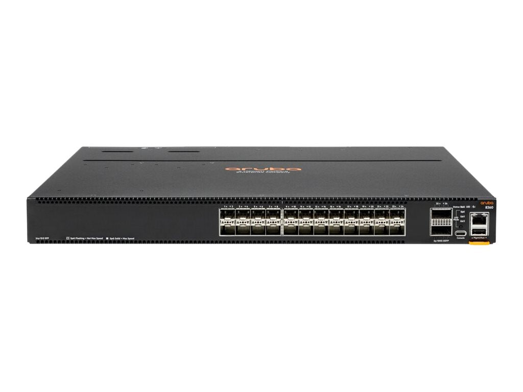 HPE Aruba CX 8360-24XF2C - Switch - L3 - managed - 24 x 1 Gigabit SFP/ 10 Gigabit SFP+ + 2 x 40/100 Gigabit QSFP+ /