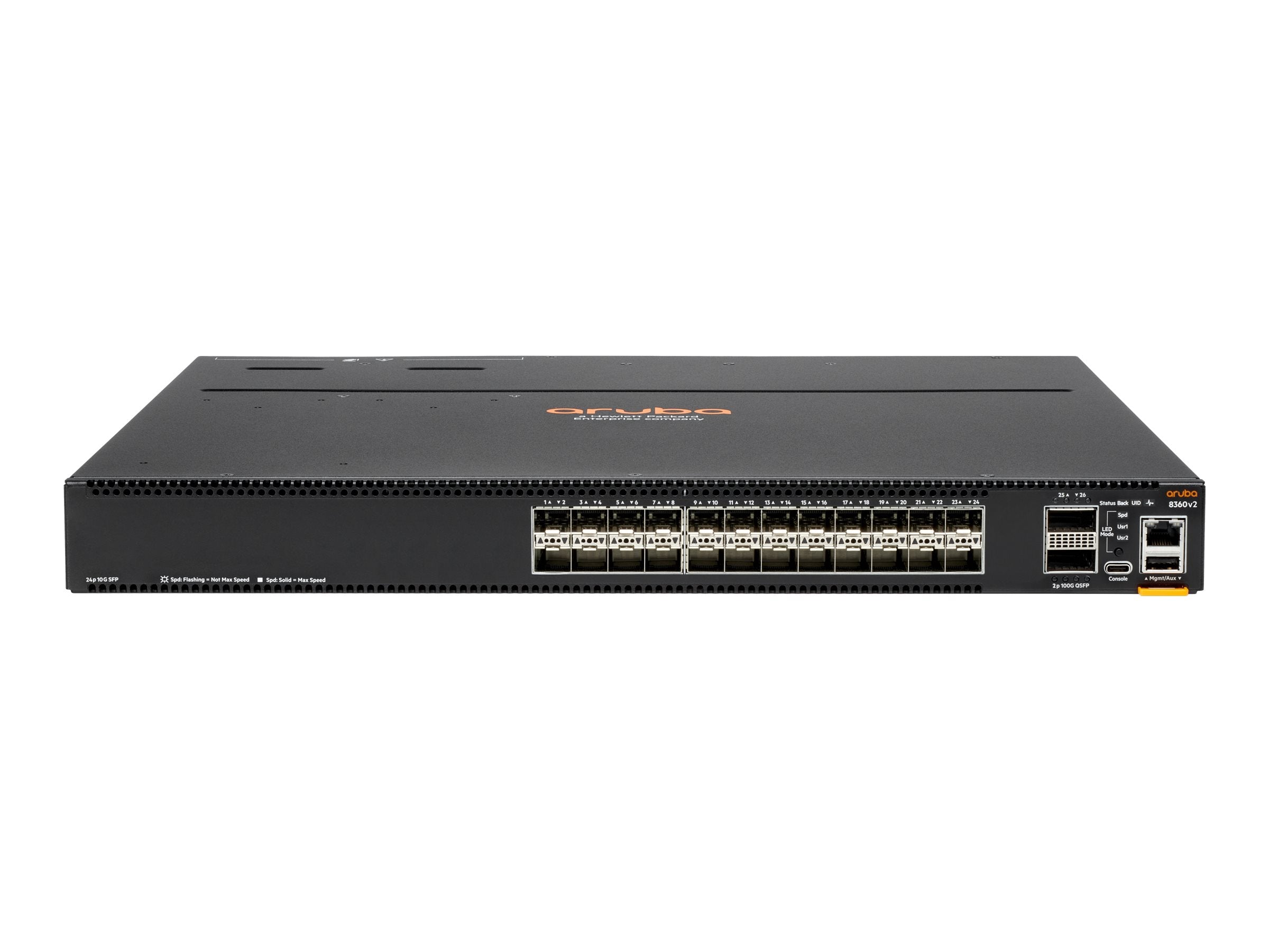 HPE Aruba CX 8360-24XF2C v2 - Switch - L3 - managed - 24 x 1 Gigabit / 10 Gigabit SFP / SFP+ + 2 x 40/100 Gigabit QSFP+ / QSFP28 R9G17A#AKJ