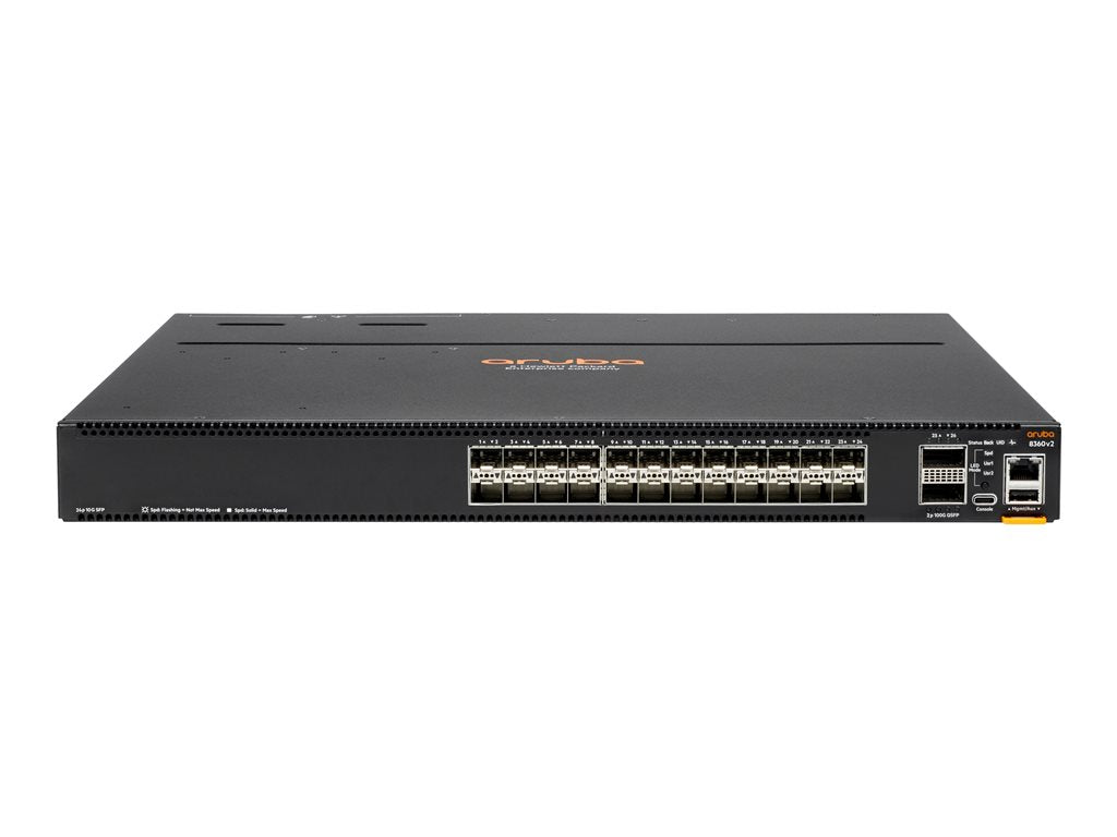 HPE Aruba CX 8360-24XF2C v2 - Switch - L3 - managed - 24 x 1 Gigabit / 10 Gigabit SFP / SFP+ + 2 x 40/100 Gigabit QSFP+ / QSFP28 R9G17A#B2E