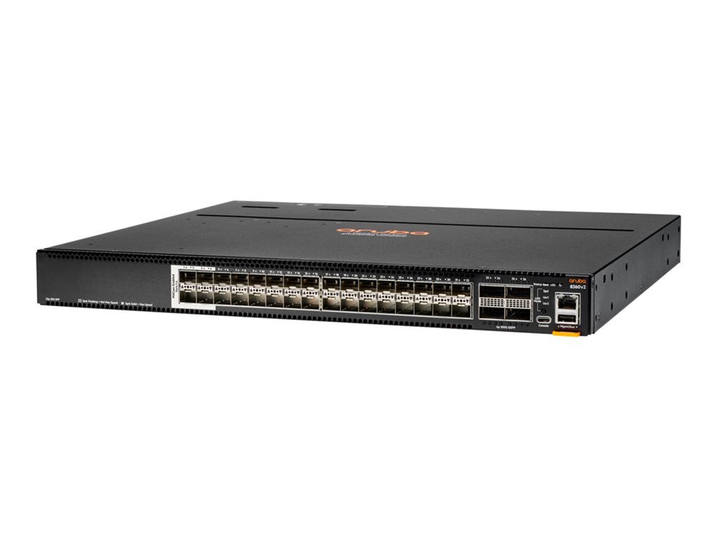 HPE Aruba CX 8360-32Y4C - Switch - L3 - managed - 32 x 1/10/25 Gigabit Ethernet SFP / SFP+ / SFP28 + 4 x 40/100 Gigabit