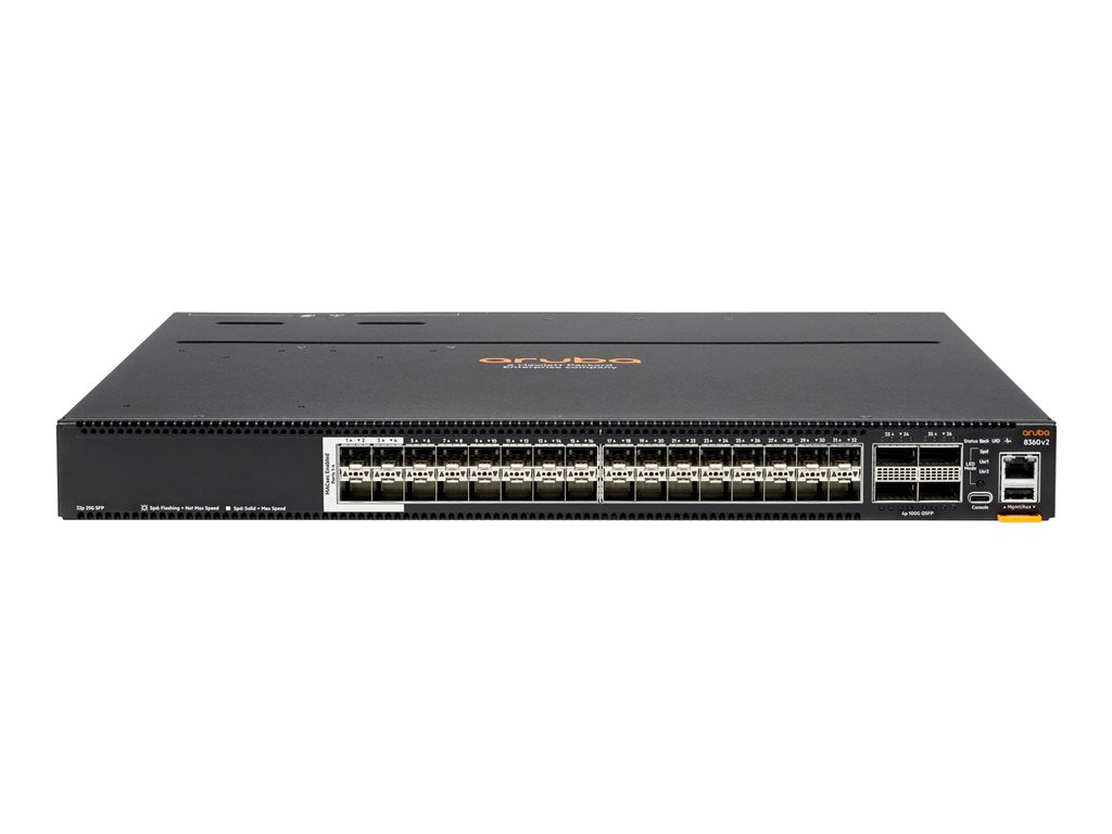 HPE Aruba CX 8360-32Y4C V2 - Switch - L3 - managed - 28 x 1/10/25 Gigabit SFP / SFP+ / SFP28 + 4 x 10 Gigabit / 25 Gigabit SFP+ R9G08A#B2E