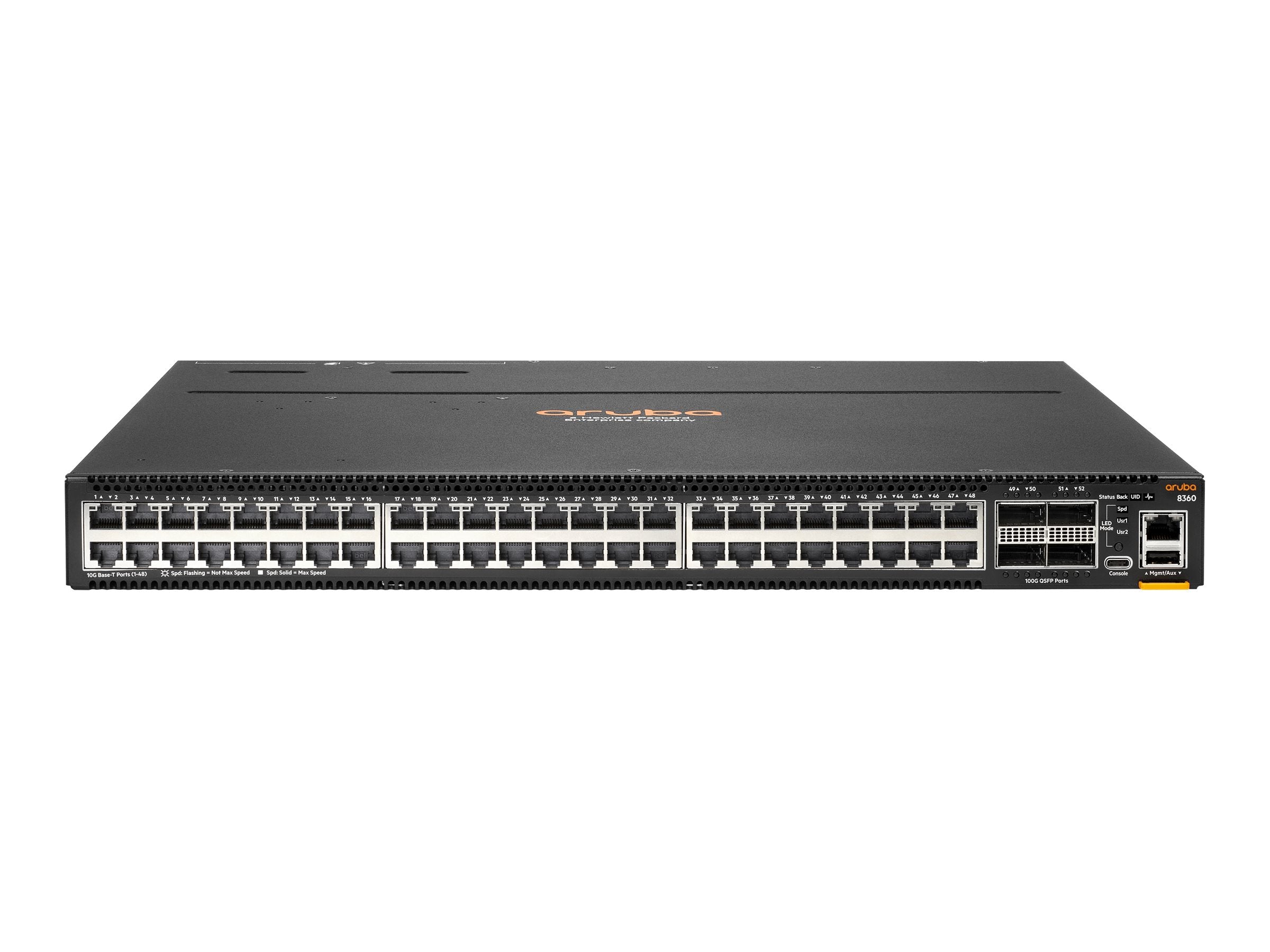HPE Aruba CX 8360-48XT4C - Switch - L3 - managed - 48 x 100/1000/2.5G/5G/10GBase-T + 4 x 40 Gigabit QSFP+ / 100 Gigabit QSFP28 JL706A#ACE