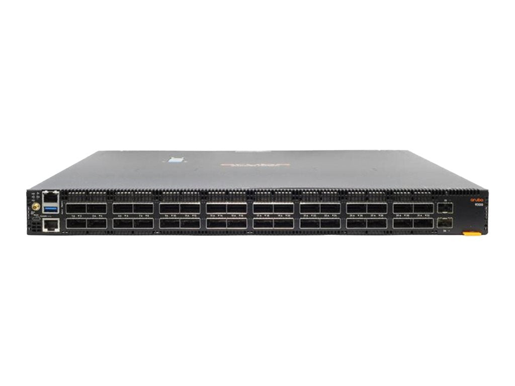 HPE Aruba CX 9300-32D 32-port 100/200/400G QSFP-DD 2-port 10G SFP+ Switch - Switch - horizontal surface mounting only - L3 - S1D08A#AC6