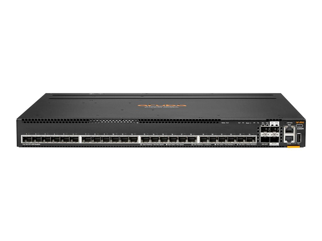 HPE Aruba Networking 6300M 24p SFP+ 1G/10G 4p SFP56 50G TAA Switch - Switch - Max. Stacking Distance 10 kms - L3 -