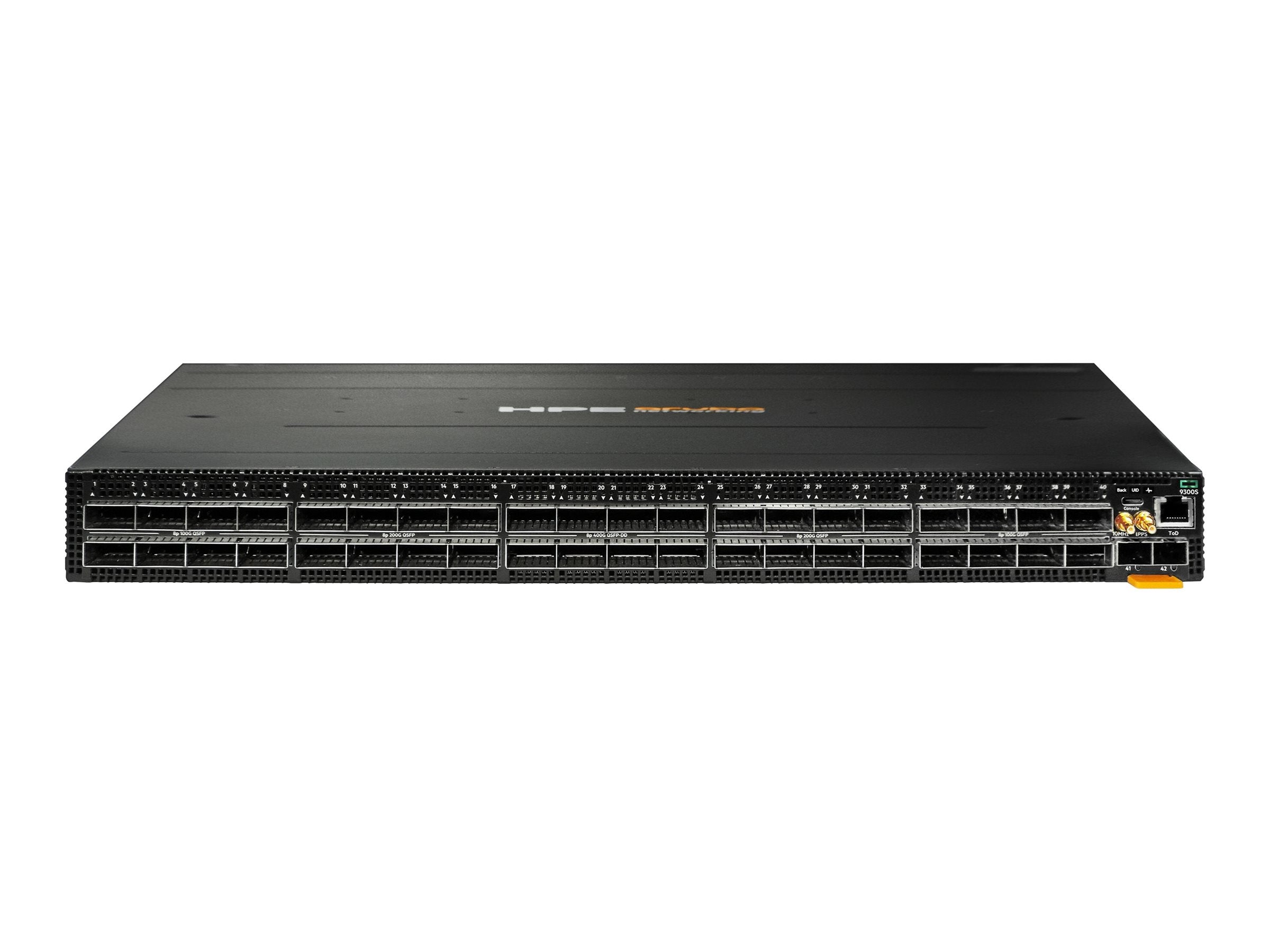 HPE Aruba Networking 9300S 32p QSFP28 100G 8p QSFP-DD 400G - Switch - L3 - managed - 32 x 100 Gigabit QSFP28 + 8 x 400 Gigabit S0F82A#B2E