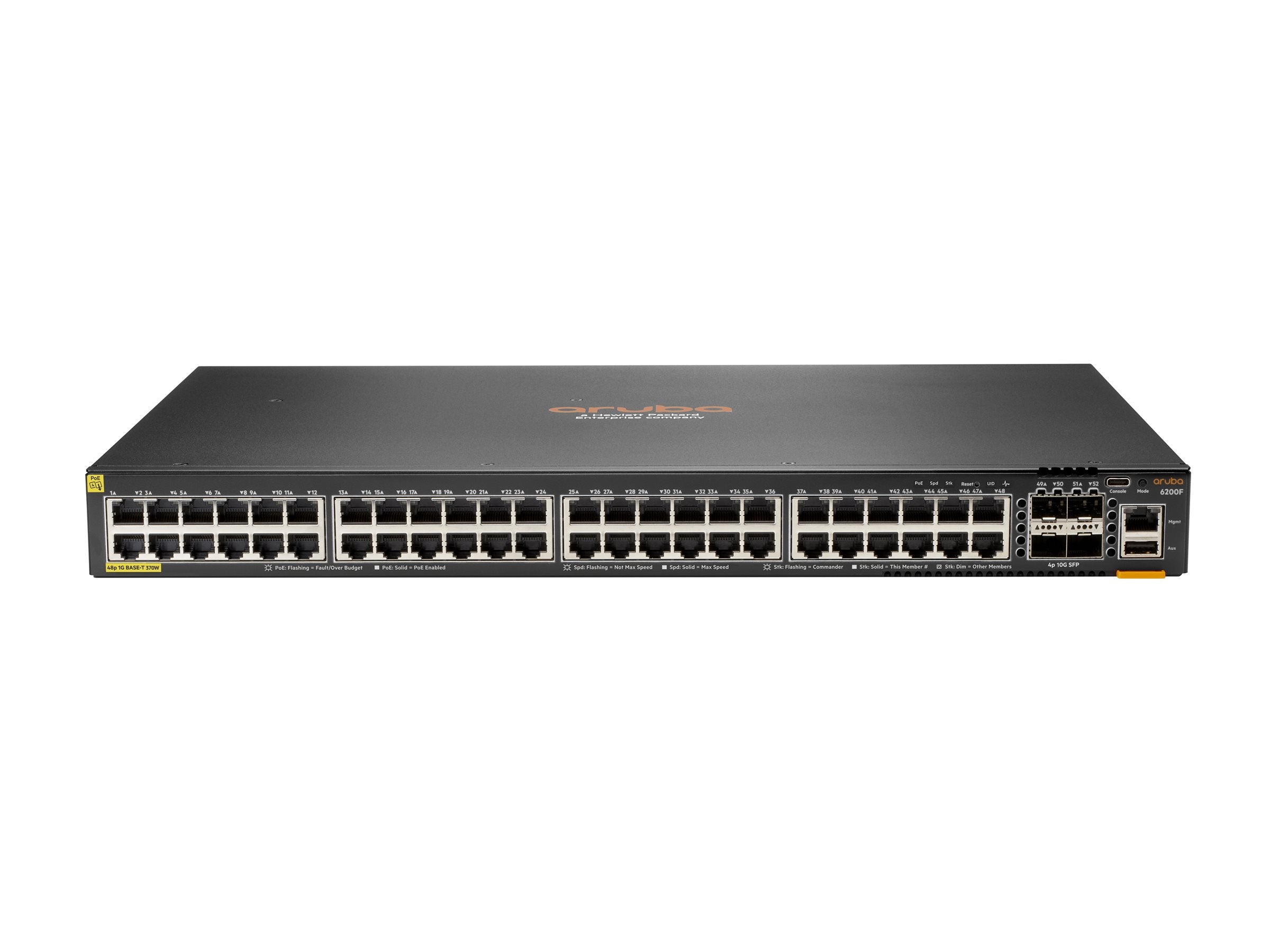 HPE Aruba Networking CX 6200F 48G 4SFP TAA Switch - Switch - Max. Stacking Distance 10 kms - L3 - managed - 48 x 10/100/1000 S0G15A