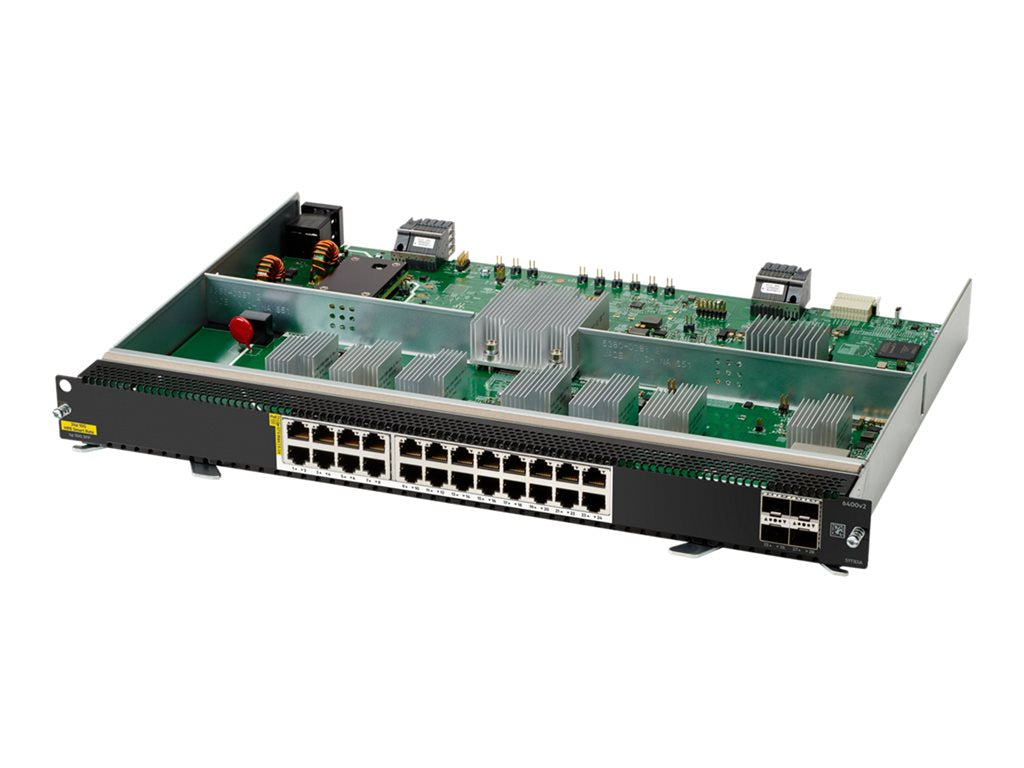 HPE Aruba Networking CX 6400 24p Smart Rate 1G/2.5G/5G/10G Class8 PoE and 4p SFP56 v2 Module - Switch - modular - L3 - managed S1T83A