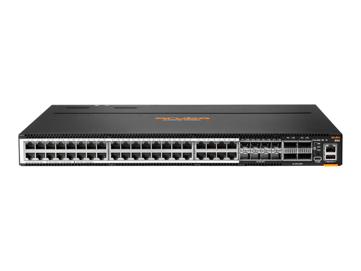 HPE Aruba Networking CX 8100 40x10GBase-T 8x10G SFP+ 4x40/100G QSFP28 Switch - Spare Only - switch - L3 - managed - 40 x 100/1000/2.5G/5G/10GBase-T R9W97A