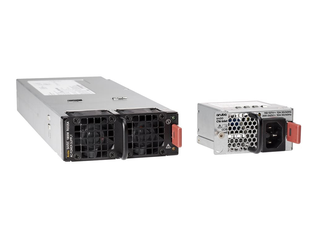 HPE Aruba - With C16 Inlet Adapter - power supply - hot-plug (plug-in module) - AC/DC - 1800 Watt - for HPE Aruba 6405,