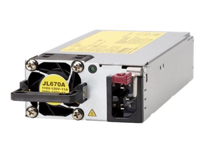 HPE Aruba X372 - Power supply - hot-plug / redundant (plug-in module) - AC 110-240 V - 1050 Watt - for HPE Aruba 2930M