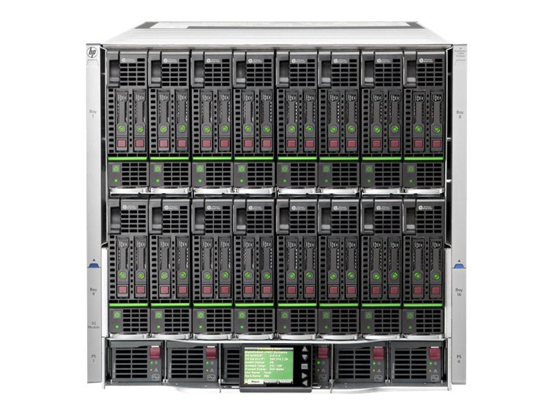 HPE BLc7000 Enclosure - Rack-mountable - up to 16 blades - no power supply - CTO - for Integrity BL890c i2; ProLiant