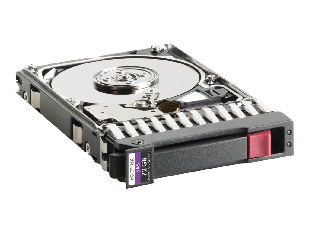 HPE Dual Port Enterprise - Hard drive - 72 GB - internal - 2.5 SFF - SAS - 15000 rpm"