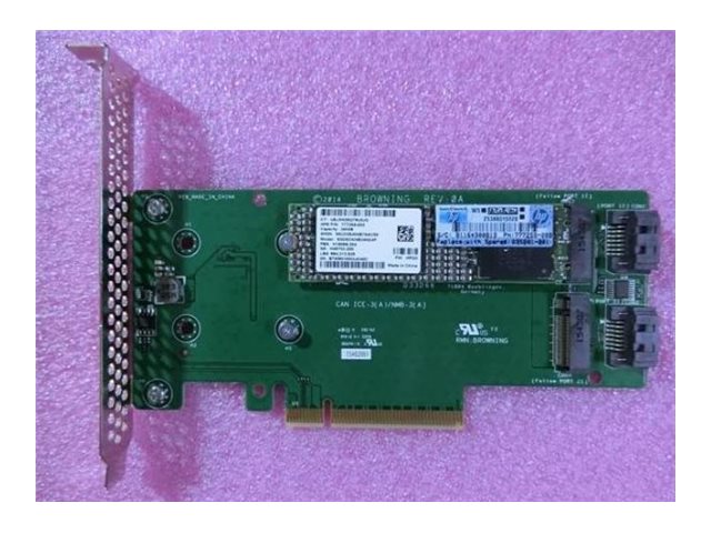 HPE - Enablement kit - interface adapter - for single drive module - M.2 2280 - SATA 6Gb/s - PCIe 3.0 x8 HD: 1 x 340 GB