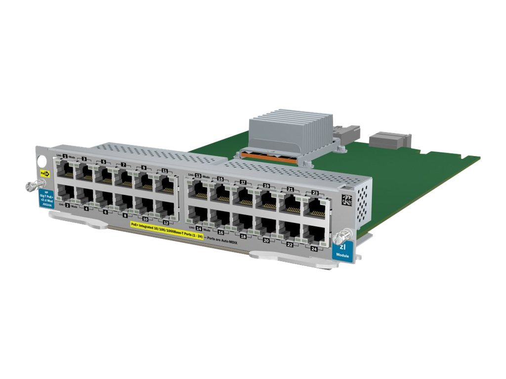 HPE - Expansion module - Gigabit Ethernet x 24 - for HPE Aruba 5406, 5406R 16, 5406R 44, 5406R 8-port, 5406R zl2, 5412,