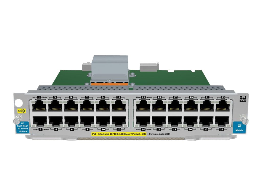 HPE - Expansion module - Gigabit Ethernet x 24 - for HPE Aruba 5406, 5406R 16, 5406R 44, 5406R 8-port, 5406R zl2, 5412,