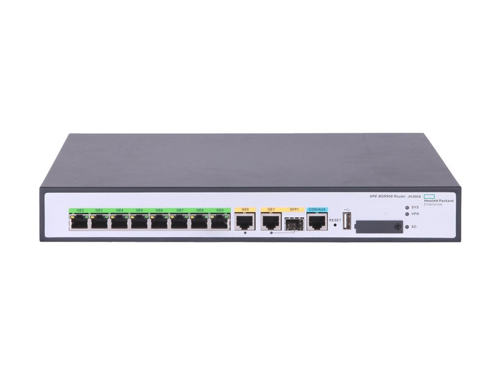 HPE FlexNetwork MSR1002X - Router 4-port switch - 1GbE - rack-mountable R8V33A#B2E