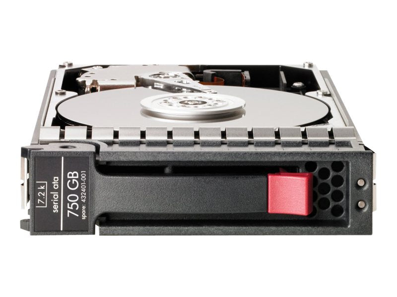 HPE - Hard drive - 750 GB - hot-swap - 3.5 - SATA 1.5Gb/s - 7200 rpm"