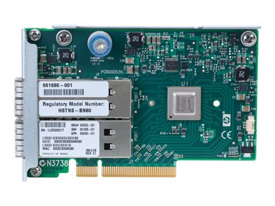 HPE InfiniBand FDR/EN 10/40Gb Dual Port 544QSFP - Network adapter - PCIe 3.0 x8 - 40Gb Ethernet / Infiniband FDR QSFP x