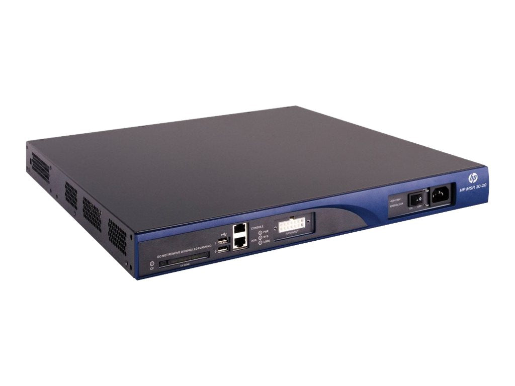 HPE MSR30-20 - - router - - 1GbE - rack-mountable - TAA Compliant