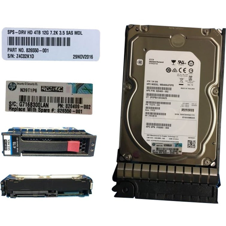 HPE Midline 4 TB Hard Drive - 3.5" Internal - SAS (12Gb/s SAS)