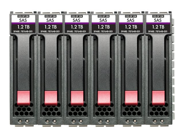 HPE Midline - Hard drive - 8 TB - hot-swap - 3.5 LFF - SAS 12Gb/s - 7200 rpm - remarketed (pack of 6)" R0Q69AR