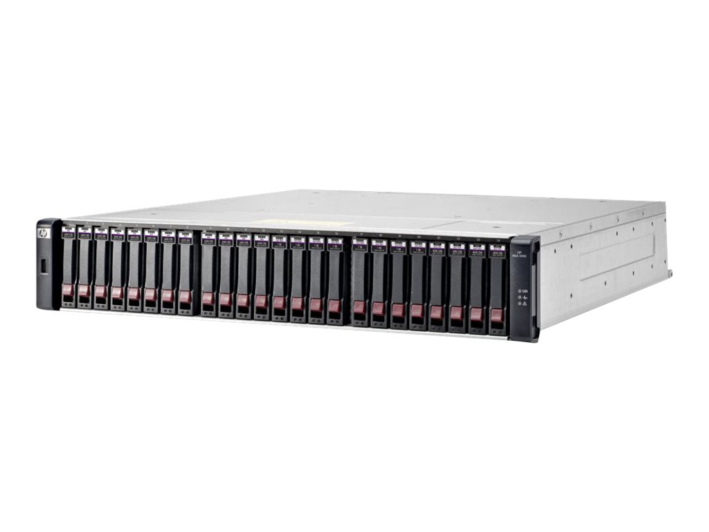 HPE Modular Smart Array 1040 Dual Controller SFF Storage - Hard drive array - iSCSI (1 GbE) (external) - rack-mountable