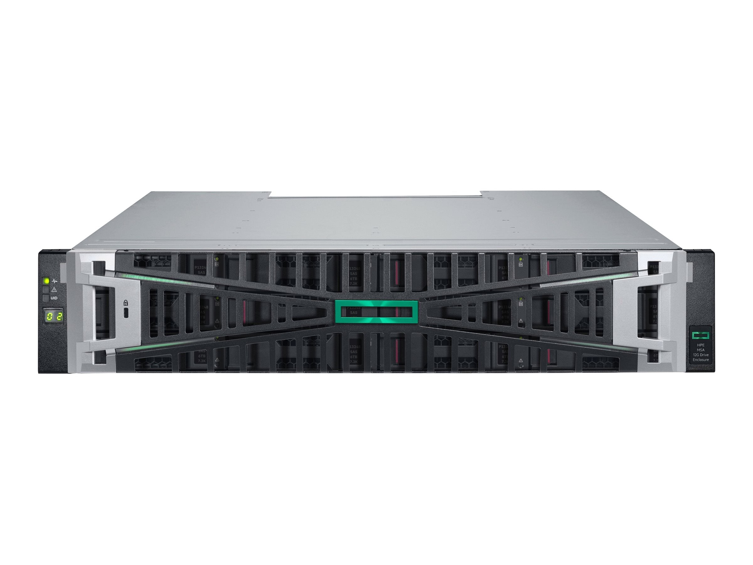 HPE Modular Smart Array 12-drive LFF Drive Enclosure - Storage enclosure - 12 bays (SAS-3) - rack-mountable - 2U S1H54A