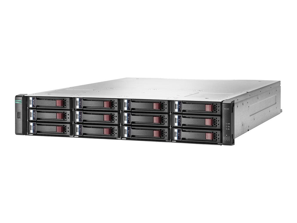 HPE Modular Smart Array 2042 SAN Dual Controller LFF Storage - Hard drive array - 800 GB - 12 bays (SAS-3) - SSD 400 GB