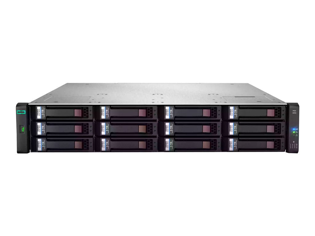 HPE Modular Smart Array 2050 SAN Dual Controller SFF Storage - Hard drive array - 24 bays (SAS-2) - rack-mountable - 2U