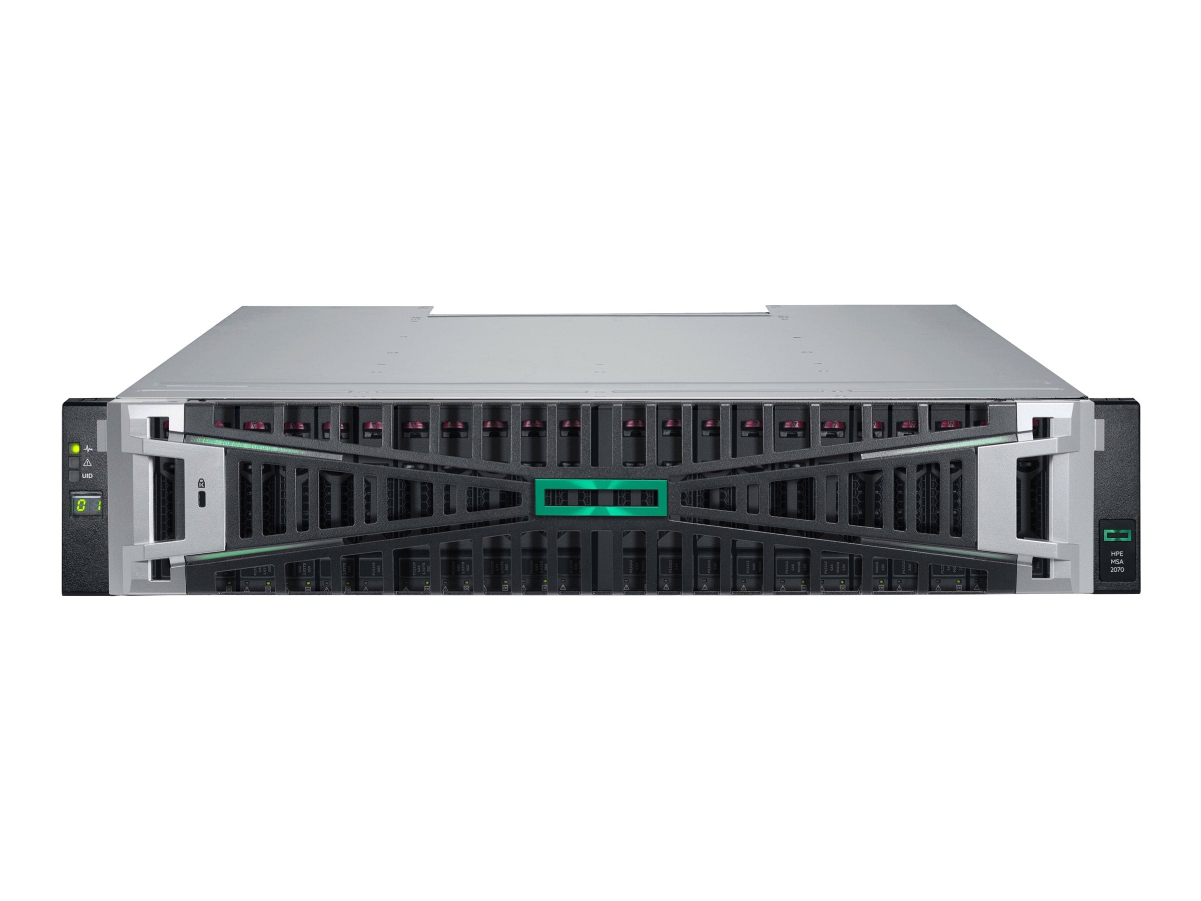 HPE Modular Smart Array 2070 10/25GbE iSCSI SFF Flash Bundle - Solid state drive array - 23 TB - 24 bays (SAS-3) - SSD 1.92 TB S3L65A